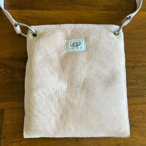 Ugg Suede Crossbody Bag (light pink)